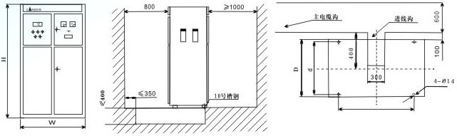  MMRS系列高压磁控电抗软起动柜安装基础图