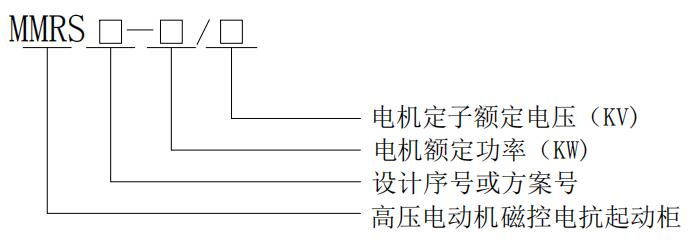  MMRS系列高压磁控电抗软起动柜型号说明