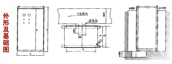 MP系列静止式无环流进相器安装基础图