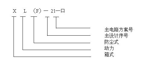 XL型动力配电柜型号说明